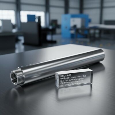 satın almak HRC 55-63 Ra 0.2-0.4 yüzey kabalığı ve ISO f7 hidrolik silindirler için çap toleransı olan sertleştirilmiş kromlu piston çubuğu Çevrimiçi üretim