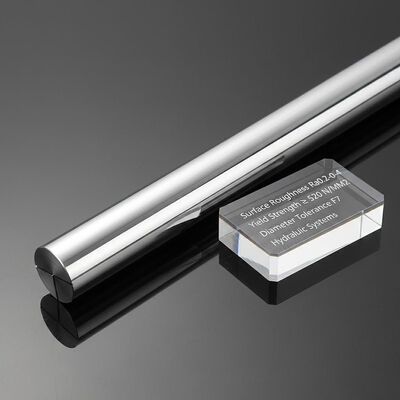 satın almak Yüzey Kabalığı Ra0.2-0.4 Hidrolik sistemler için en az 520 N/MM2'den az olmayan verim gücü ve çap toleransı olan Chrome Piston Rod Çevrimiçi üretim